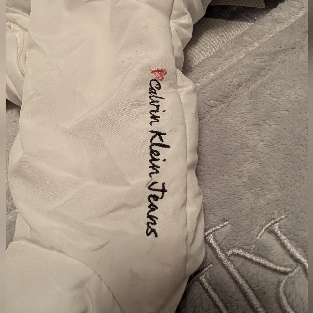 Calvin Klein Snowsuit In White Size 6-9 Months